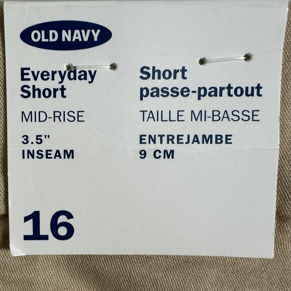 NWT Old Navy Everyday Short Womens Size 16 Taupe Tan Beige Relaxed Fit NEW Plus - Picture 7 of 15